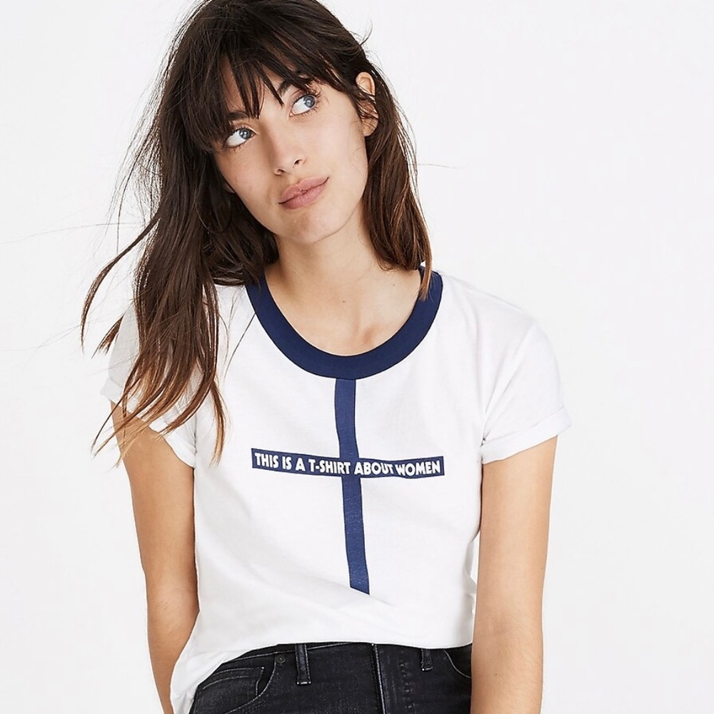 NWOT Monogram This is a T-Shirt About Women Sz Small Graphic Tee Feminist Venus